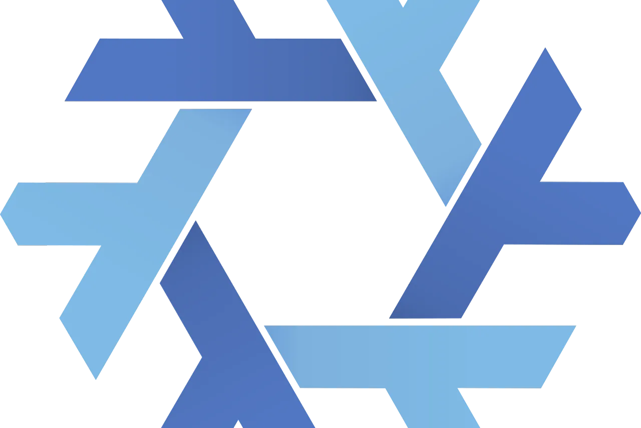 Le flocon de neige bleu, logo officiel de NixOS, la distribution Linux retenue pour le poste de travail DAWO de l'administration néerlandaise