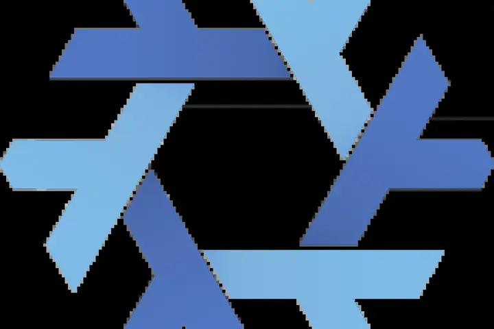 Le flocon de neige bleu, logo officiel de NixOS, la distribution Linux retenue pour le poste de travail DAWO de l'administration néerlandaise