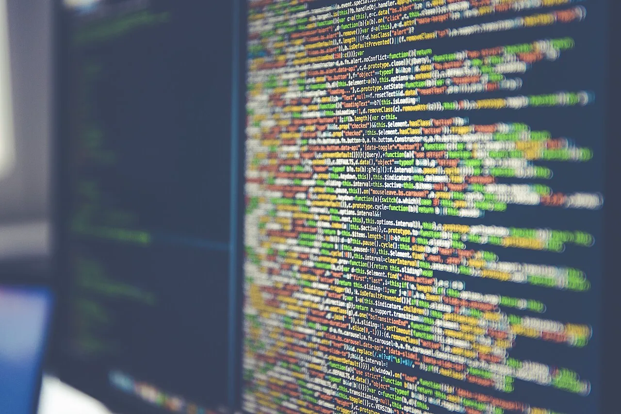 Code affiché sur un écran d'ordinateur